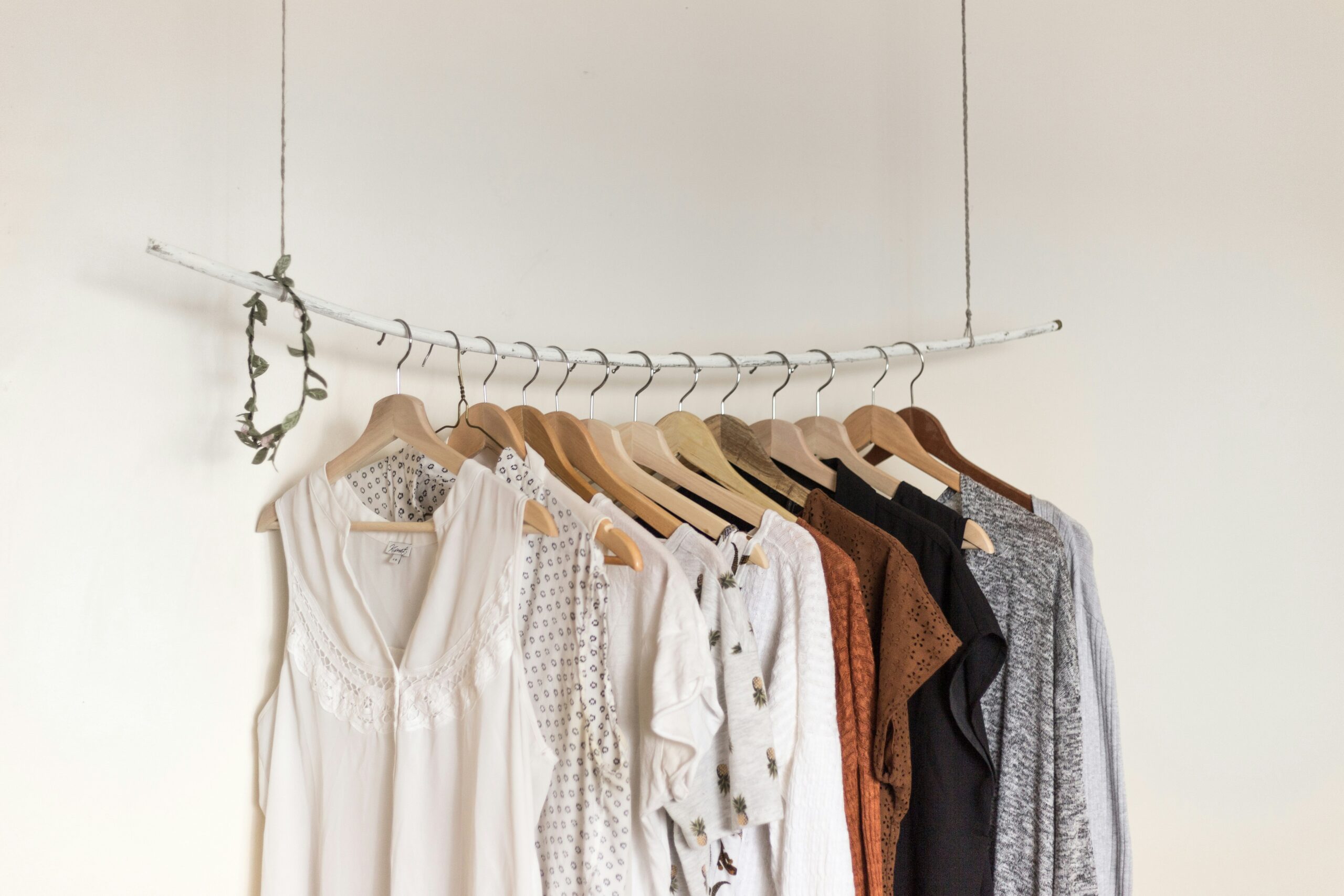 Photo of the tops in a capsule wardrobe